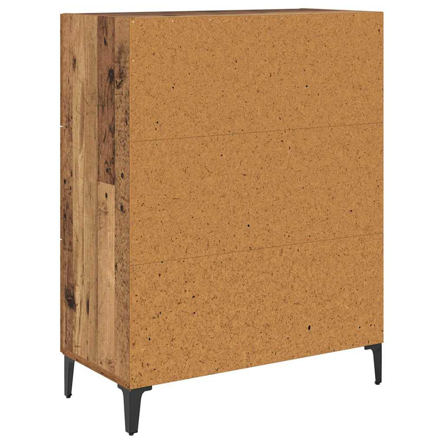 Dressoir Oud hout 69,5 x 34 x 90 cm Gemonteerd hout en ijzer
