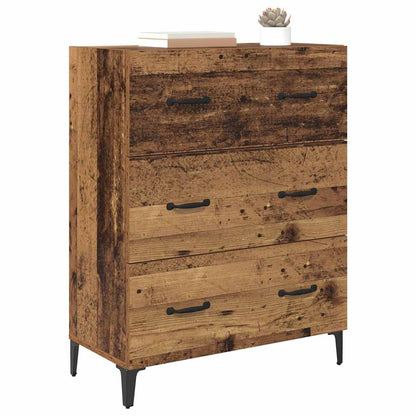 Dressoir Oud hout 69,5 x 34 x 90 cm Gemonteerd hout en ijzer