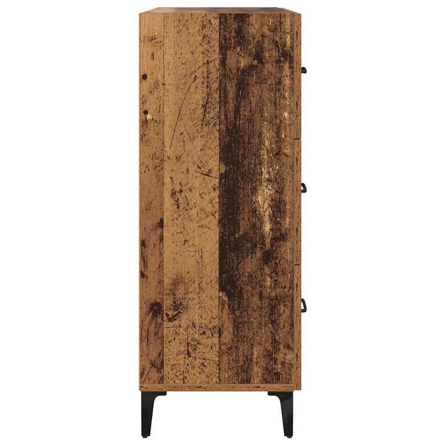 Dressoir Oud hout 69,5 x 34 x 90 cm Gemonteerd hout en ijzer