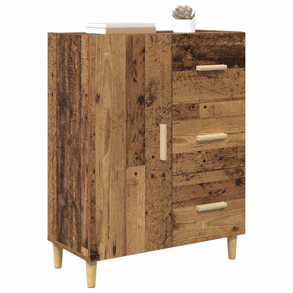 Dressoir met lade Oud hout 34 x 69.5 x 90 cm Bewerkt hout