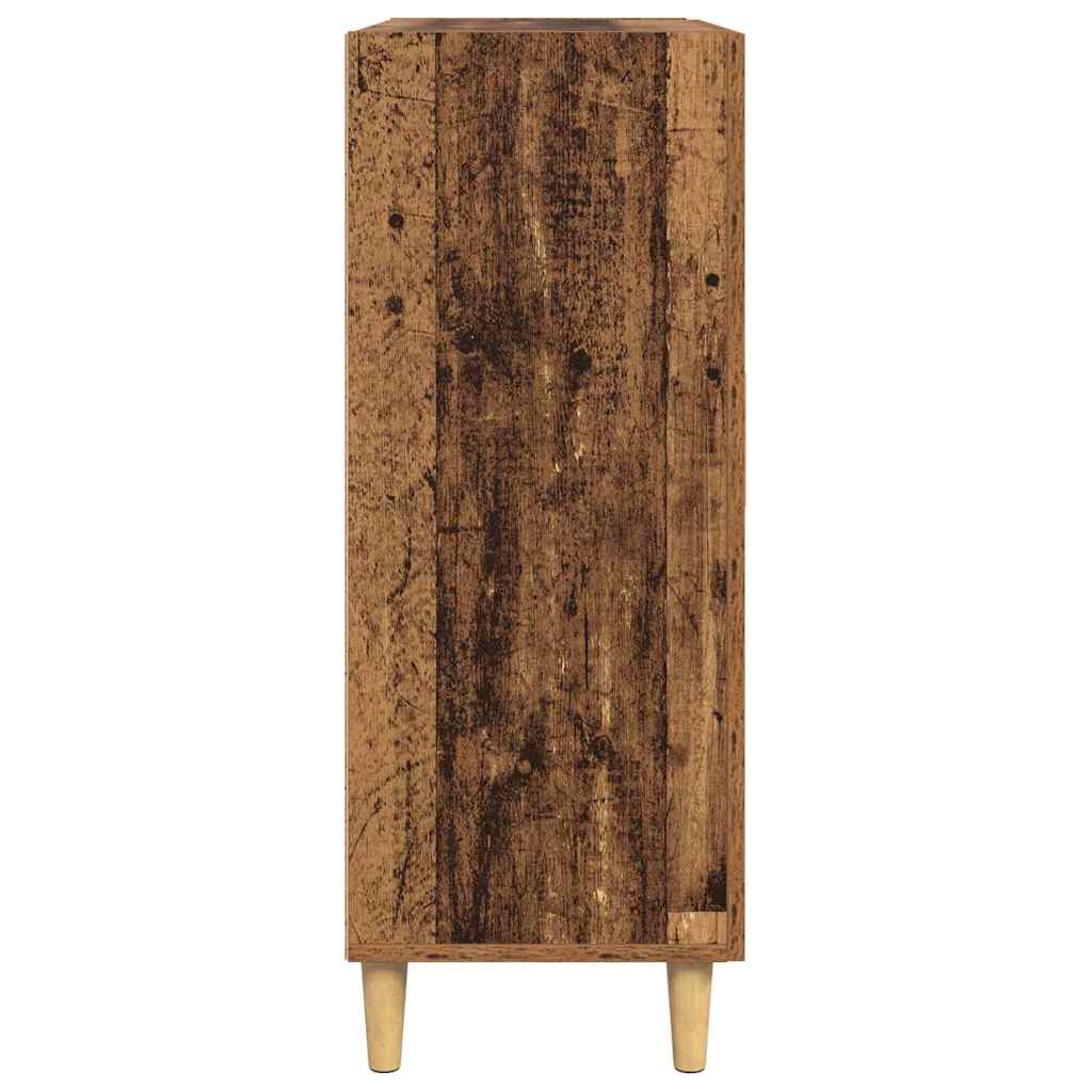 Dressoir met lade Oud hout 34 x 69.5 x 90 cm Bewerkt hout