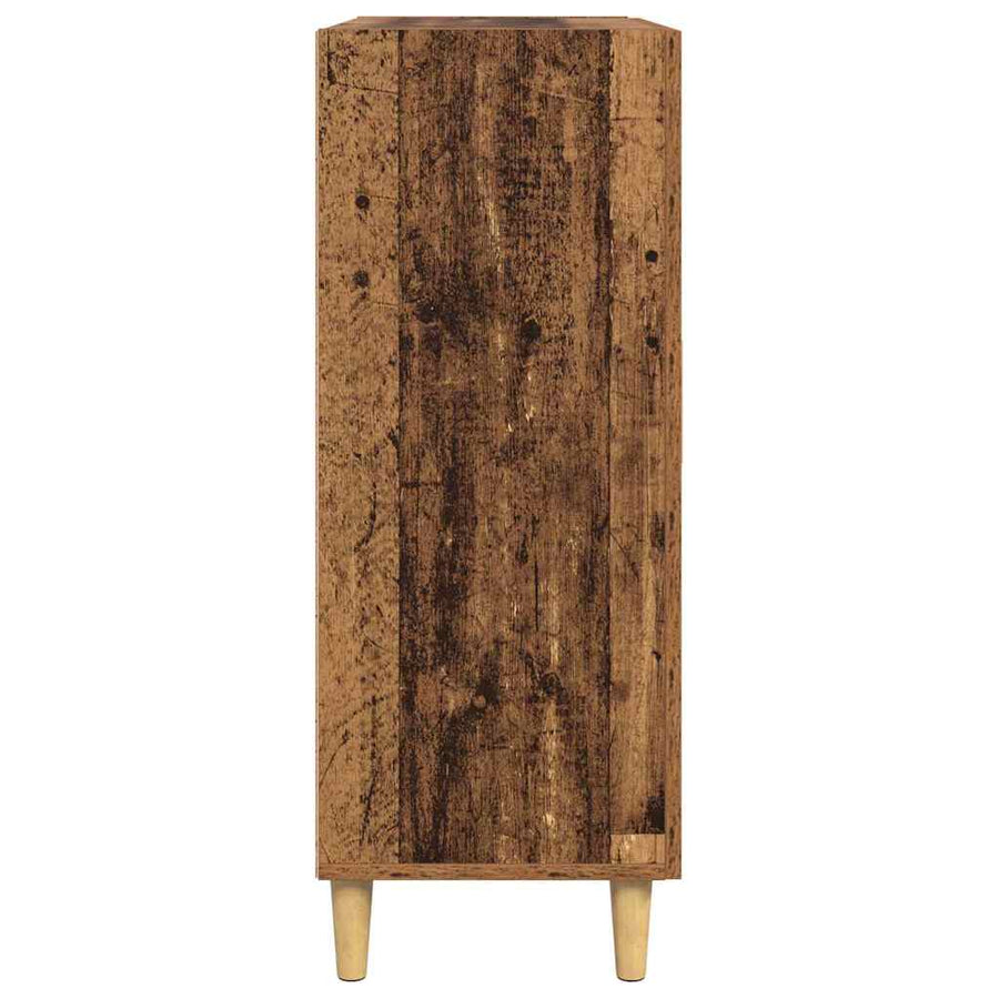 Dressoir met lade Oud hout 34 x 69.5 x 90 cm Bewerkt hout