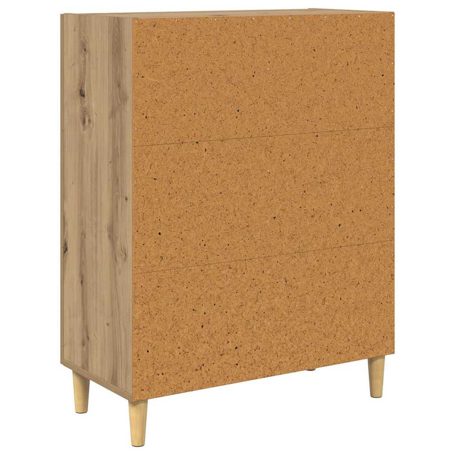 Dressoir met lade Artisan Eiken 34 x 69.5 x 90 cm Bewerkt hout