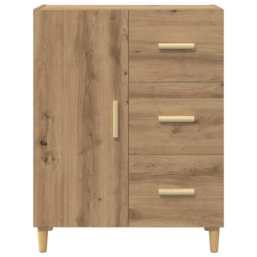 Dressoir met lade Artisan Eiken 34 x 69.5 x 90 cm Bewerkt hout