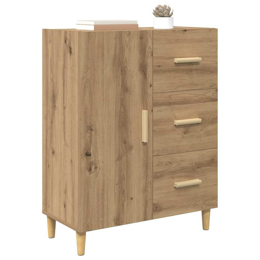 Dressoir met lade Artisan Eiken 34 x 69.5 x 90 cm Bewerkt hout