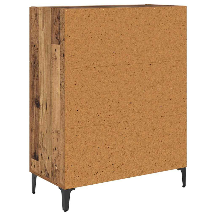 Dressoir met lade Oudhout 69,5 x 34 x 90 cm Bewerkt hout