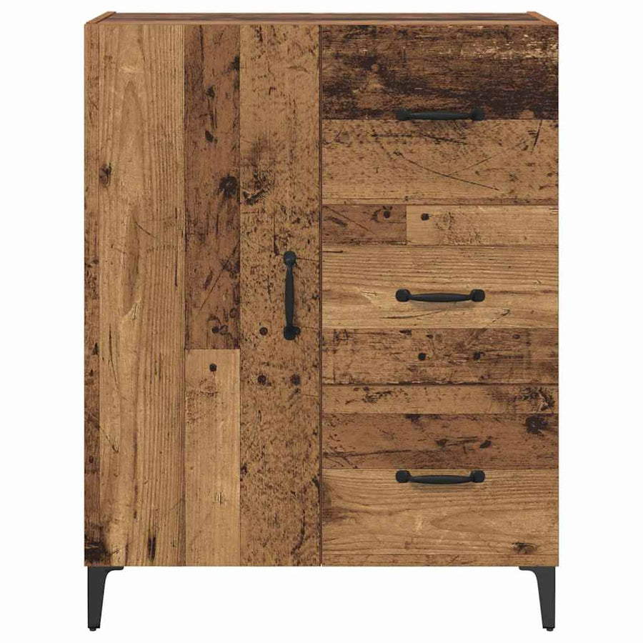 Dressoir met lade Oudhout 69,5 x 34 x 90 cm Bewerkt hout