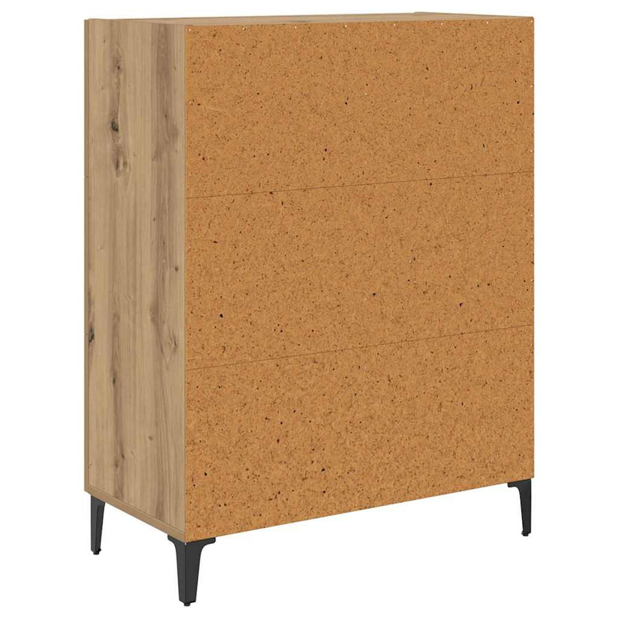 Dressoir met lade Artisan Eiken 69,5 x 34 x 90 cm Bewerkt hout