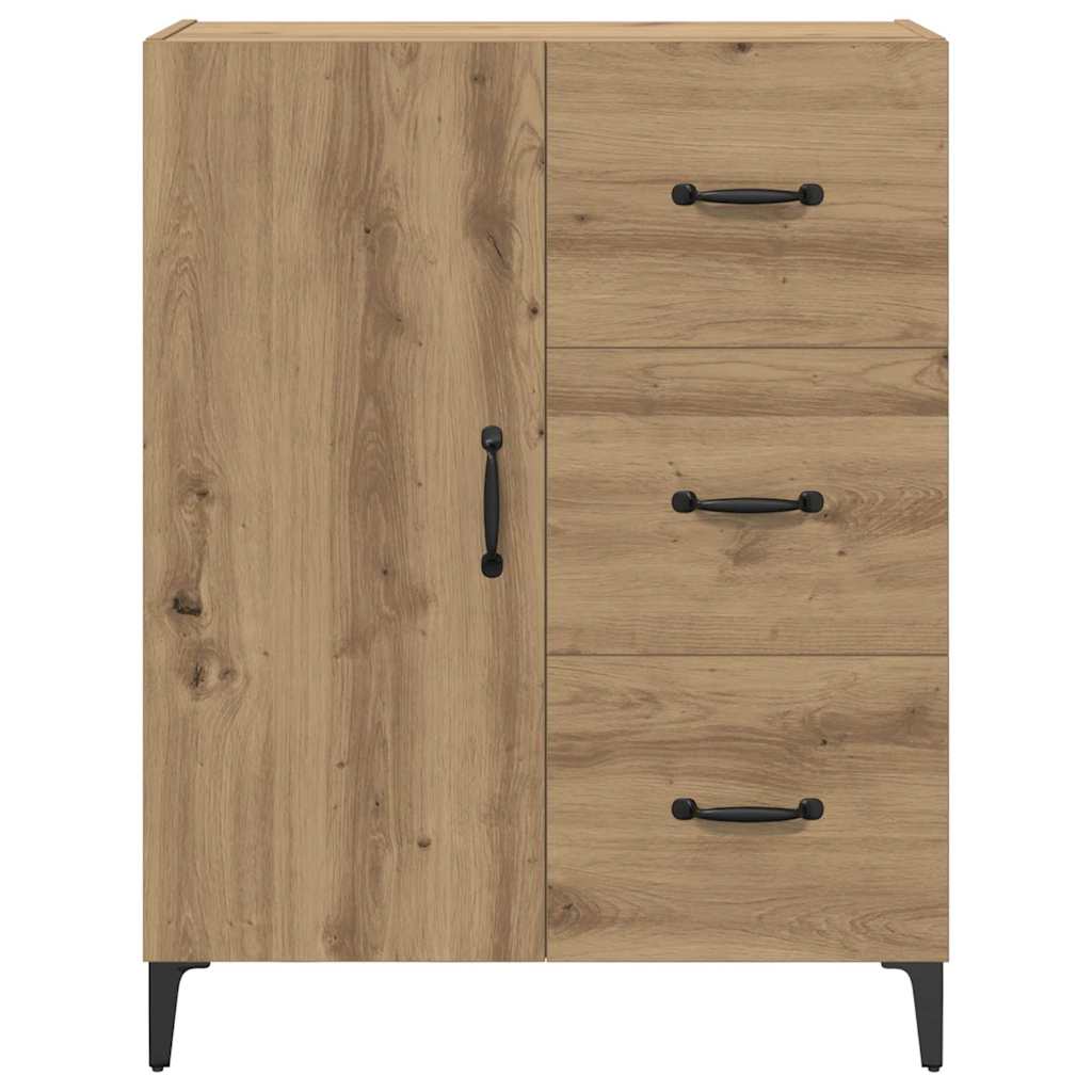 Dressoir met lade Artisan Eiken 69,5 x 34 x 90 cm Bewerkt hout