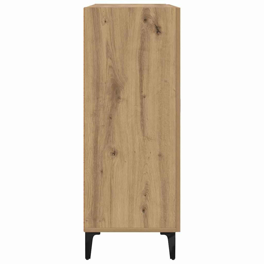 Dressoir met lade Artisan Eiken 69,5 x 34 x 90 cm Bewerkt hout