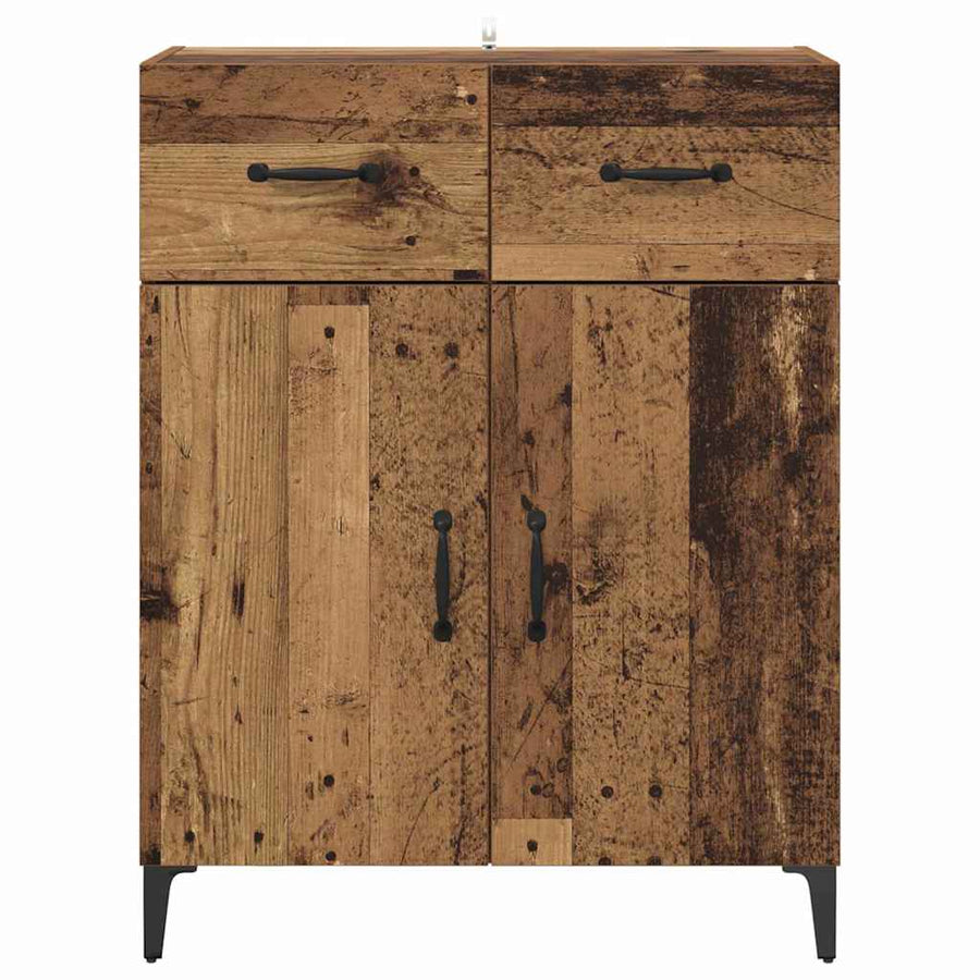 Dressoir met lade Oudhout 69,5 x 34 x 90 cm Bewerkt hout