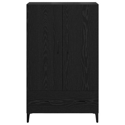 Highboard Zwart Eiken 70 x 31 x 115 cm Gemonteerd hout en ijzer