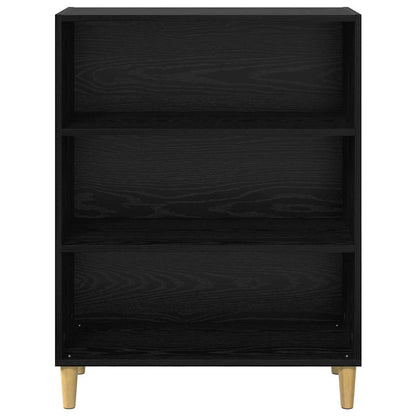 Dressoir Zwart Eiken 69,5 x 32,5 x 90 cm Bewerkt hout