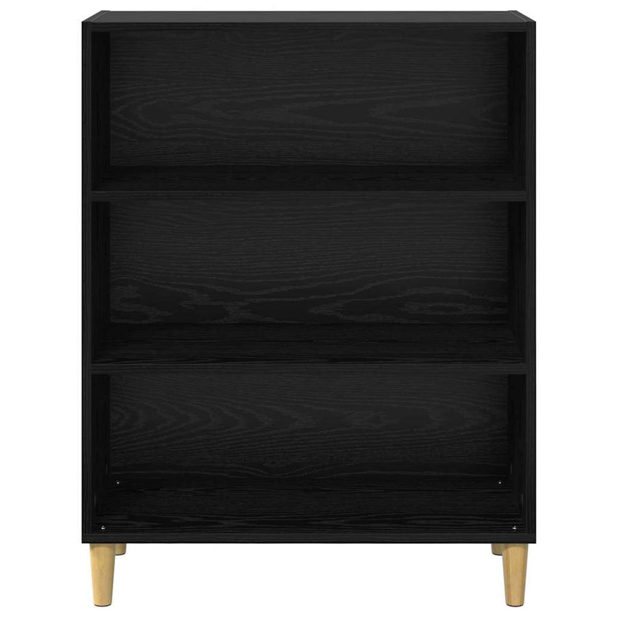Dressoir Zwart Eiken 69,5 x 32,5 x 90 cm Bewerkt hout