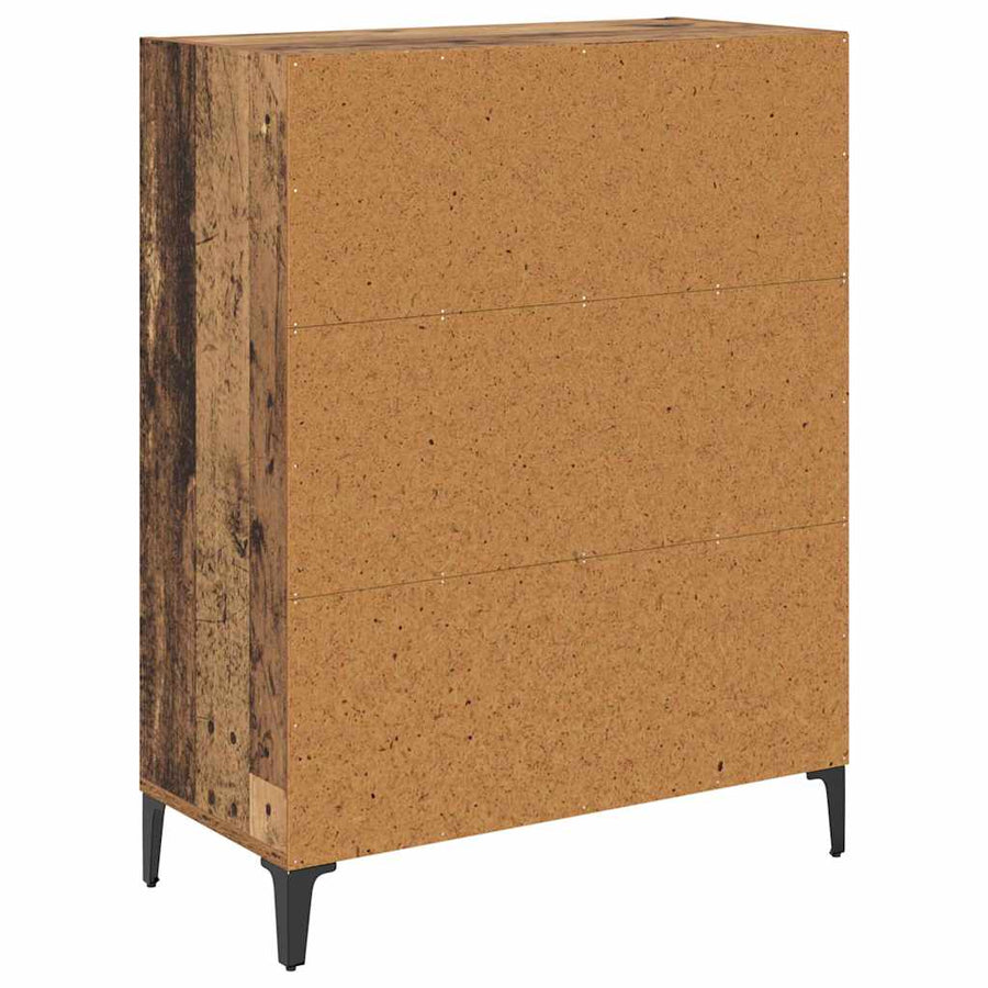 Dressoir Oudhout 69,5 x 32,5 x 90 cm Bewerkt hout