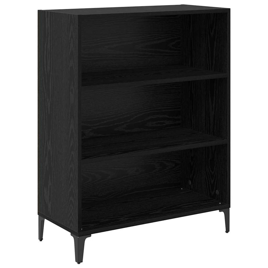 Dressoir Zwart Eiken 69,5 x 32,5 x 90 cm Bewerkt hout
