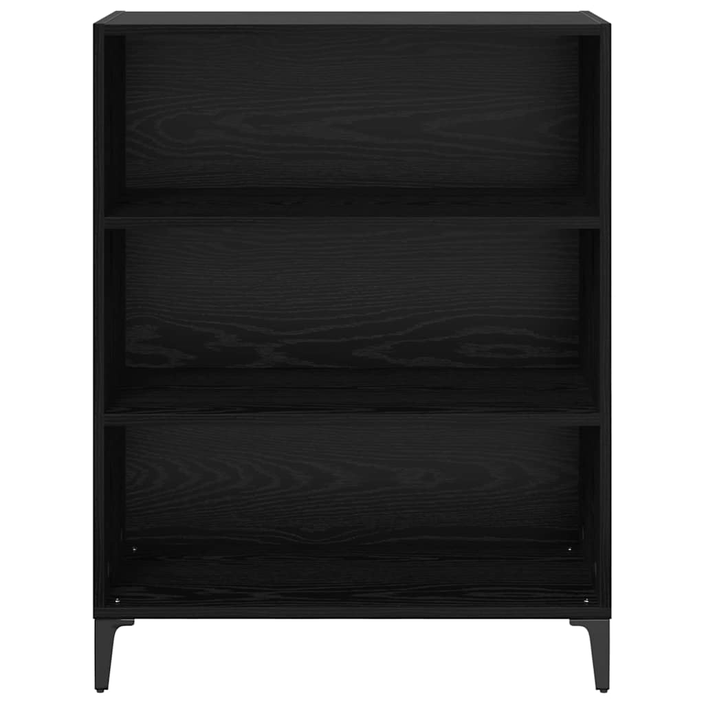 Dressoir Zwart Eiken 69,5 x 32,5 x 90 cm Bewerkt hout