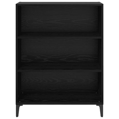 Dressoir Zwart Eiken 69,5 x 32,5 x 90 cm Bewerkt hout