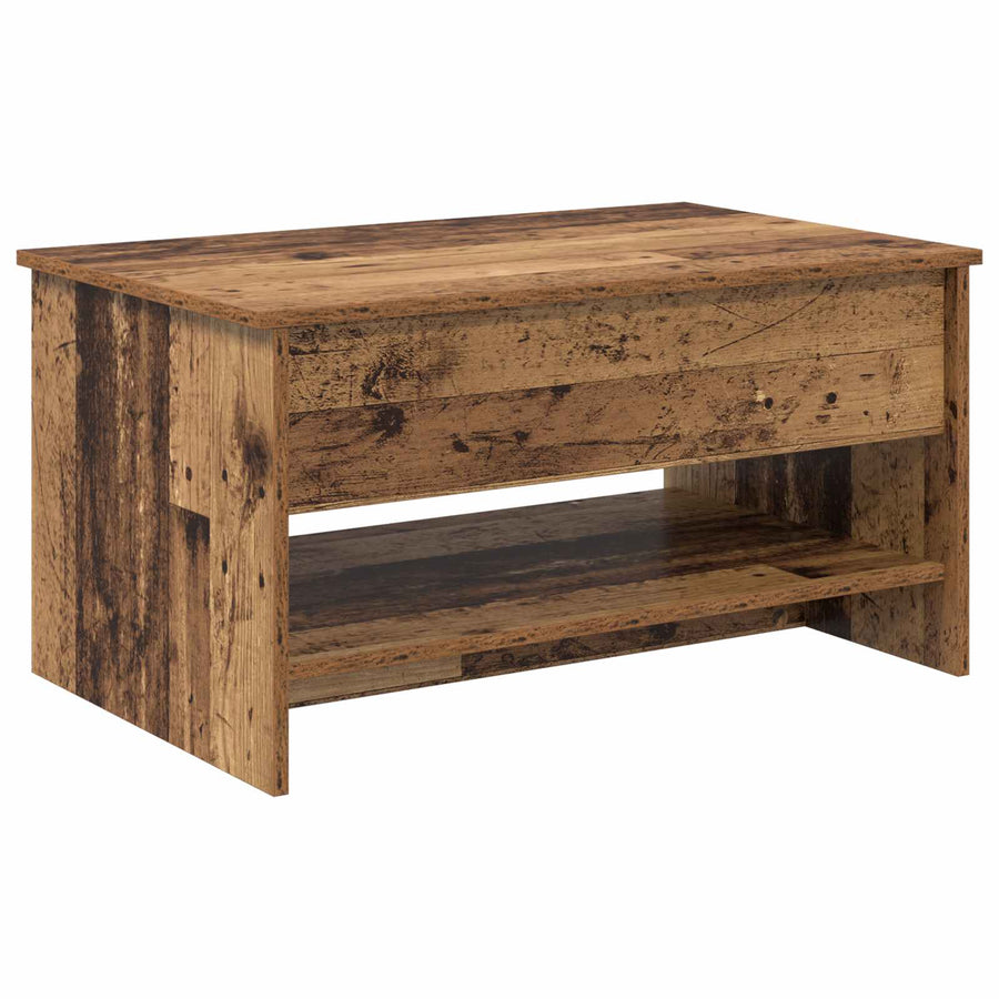 Salontafel Oud Hout 80 x 50,5 x 41,5 cm Bewerkt hout