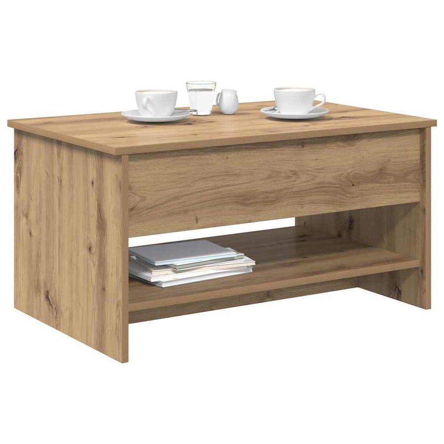 Salontafel Artisan Eiken 80 x 50,5 x 41,5 cm Bewerkt hout