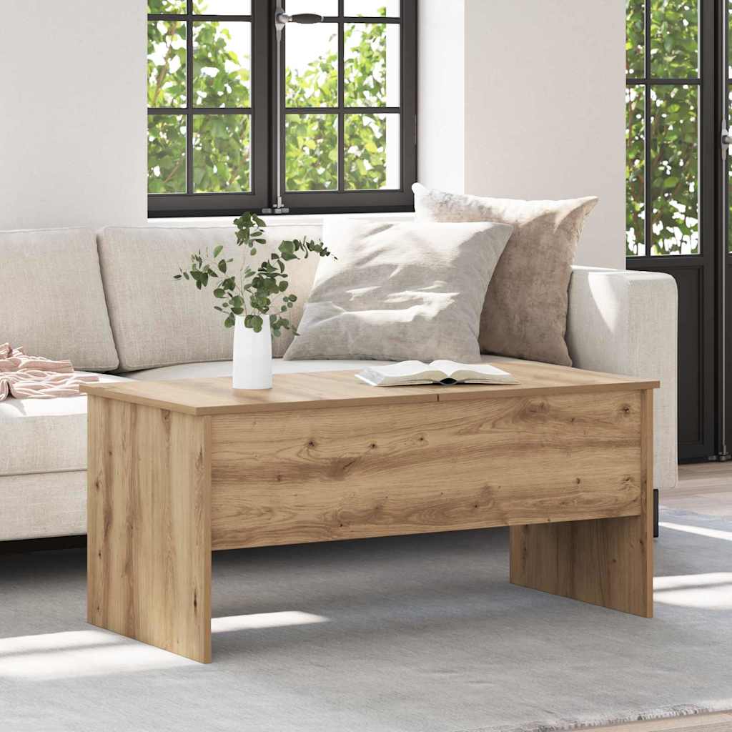 Salontafel Artisan Eiken 102 x 50,5 x 46,5 cm Bewerkt hout