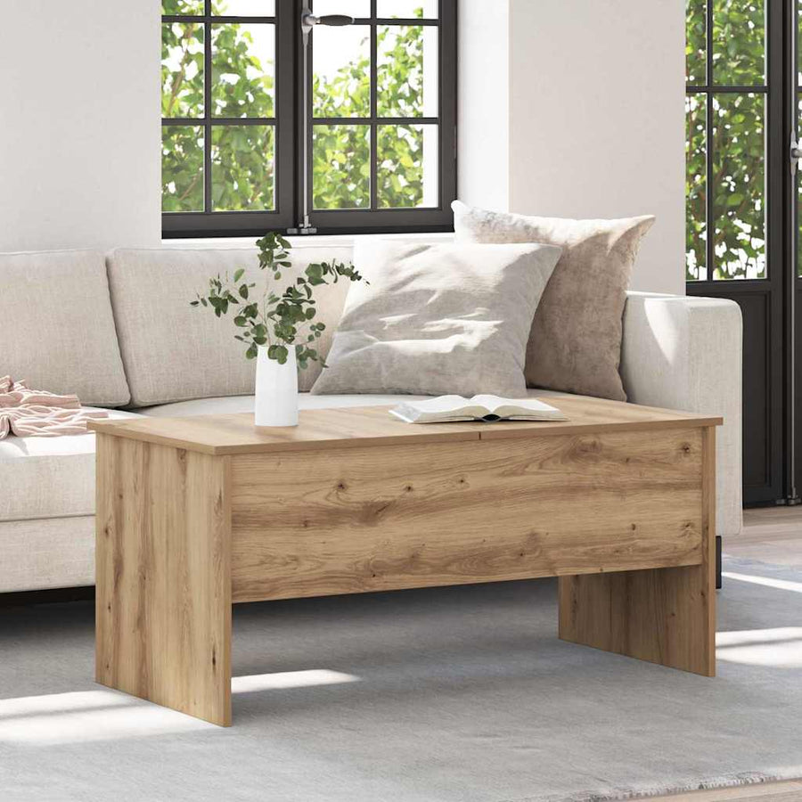 Salontafel Artisan Eiken 102 x 50,5 x 46,5 cm Bewerkt hout