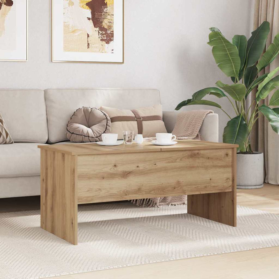 Salontafel Artisan Eiken 102 x 50,5 x 46,5 cm Bewerkt hout