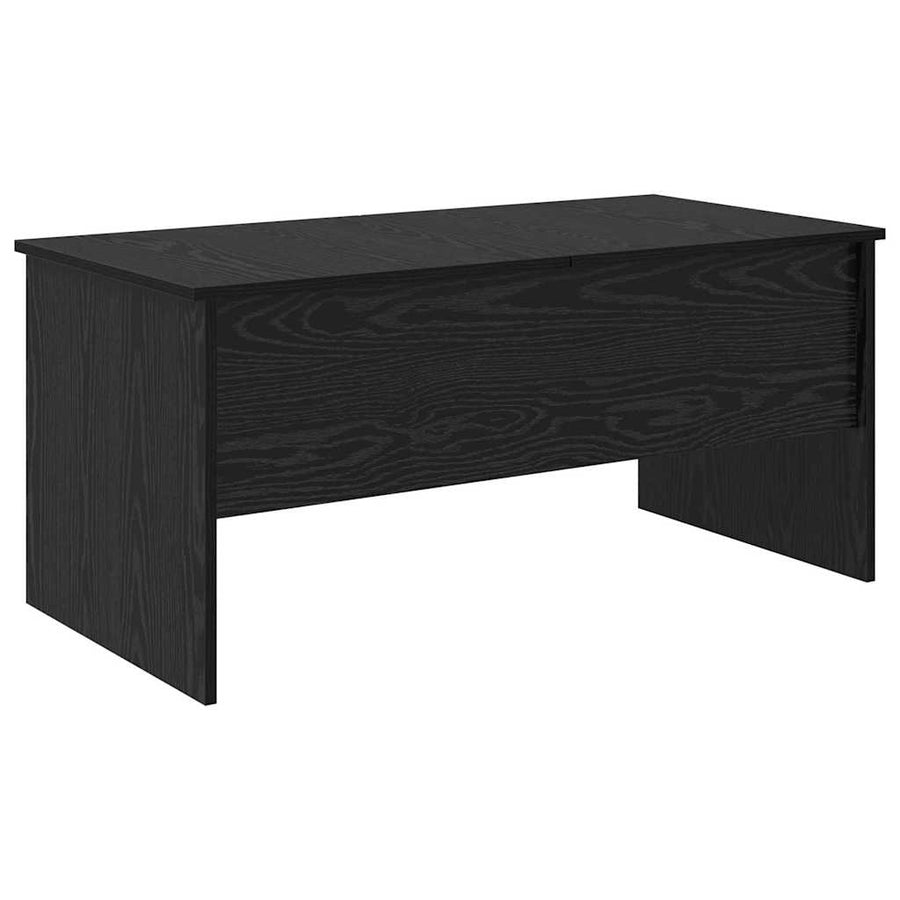 Salontafel Zwart Eiken 102 x 50,5 x 46,5 cm Bewerkt hout
