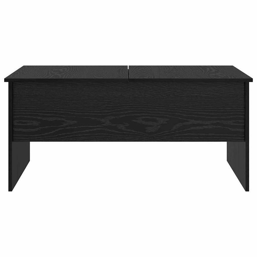 Salontafel Zwart Eiken 102 x 50,5 x 46,5 cm Bewerkt hout