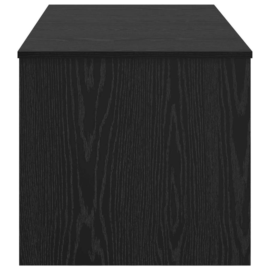 Salontafel Zwart Eiken 102 x 50,5 x 46,5 cm Bewerkt hout