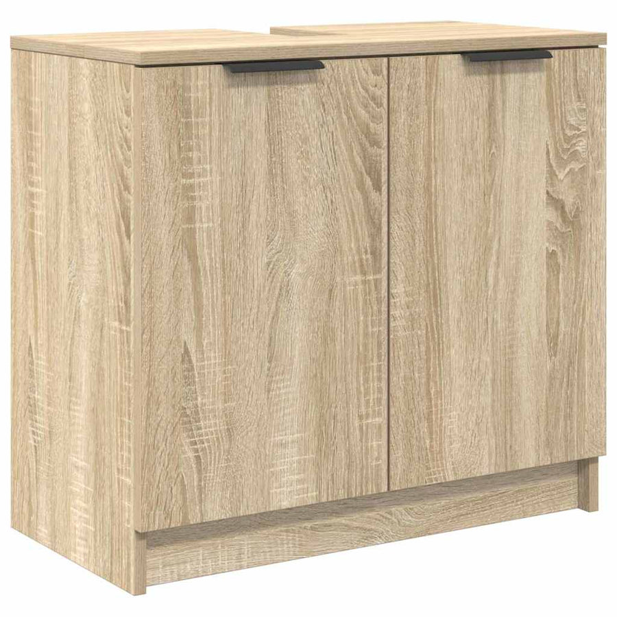 Badkamer Kast Sonoma Eiken 64,5 x 33,5 x 59 cm Bewerkt hout