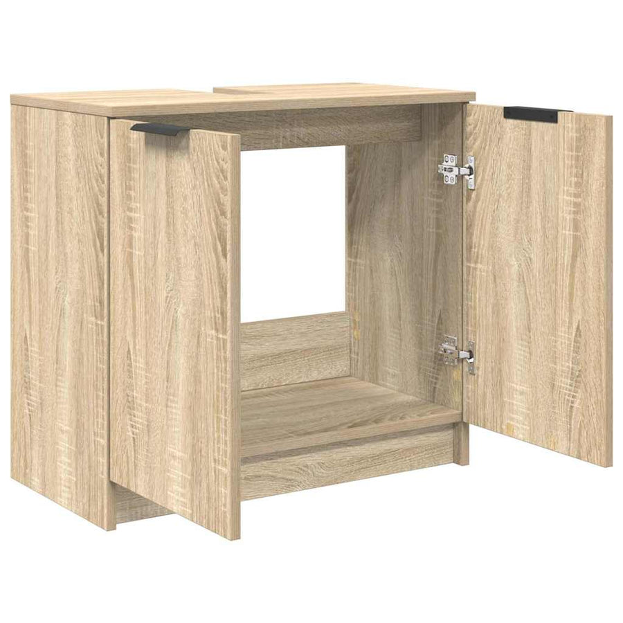 Badkamer Kast Sonoma Eiken 64,5 x 33,5 x 59 cm Bewerkt hout