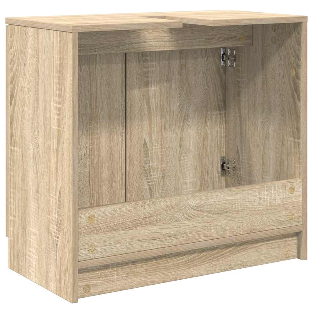 Badkamer Kast Sonoma Eiken 64,5 x 33,5 x 59 cm Bewerkt hout