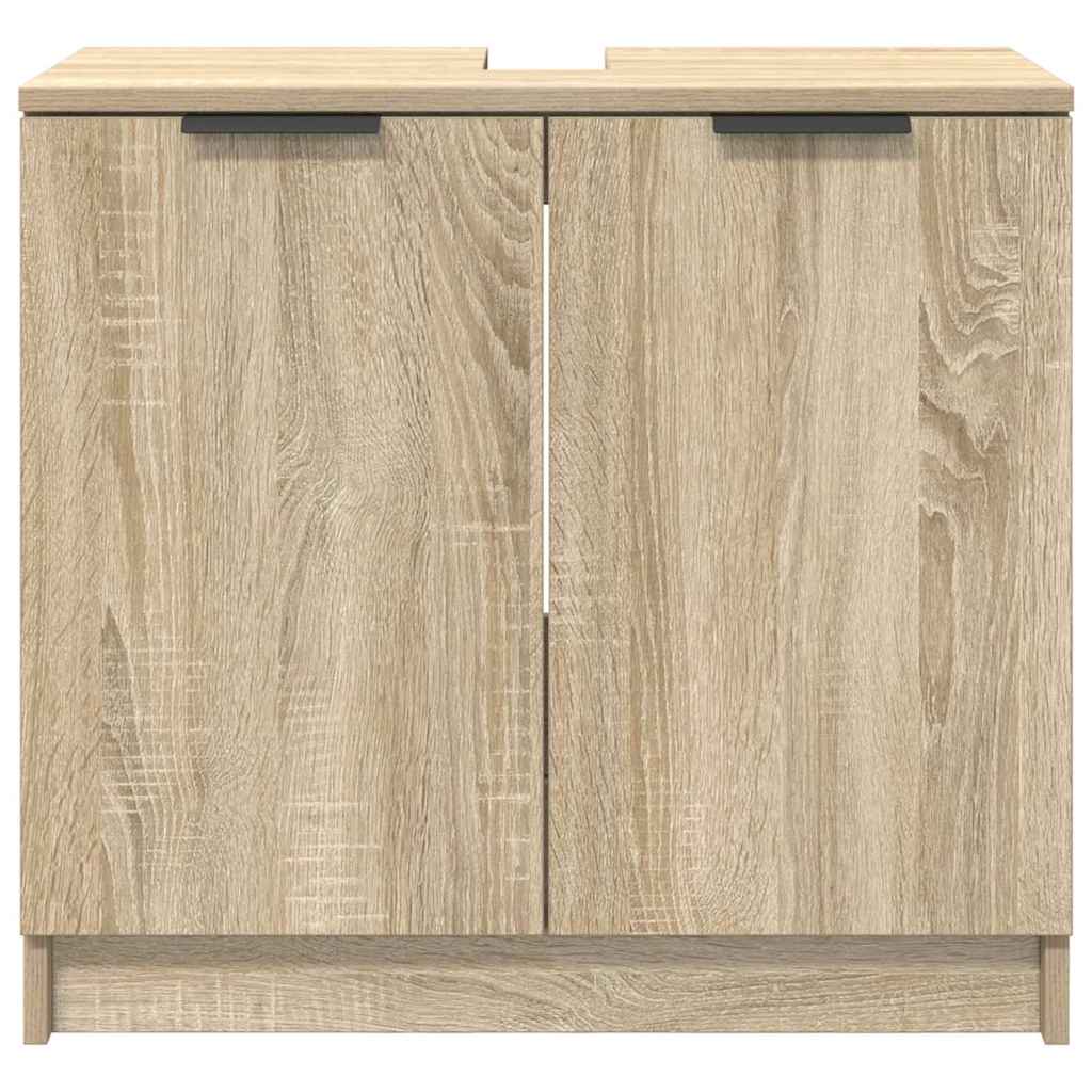 Badkamer Kast Sonoma Eiken 64,5 x 33,5 x 59 cm Bewerkt hout
