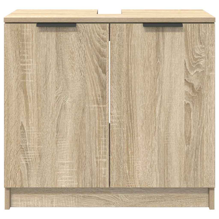 Badkamer Kast Sonoma Eiken 64,5 x 33,5 x 59 cm Bewerkt hout