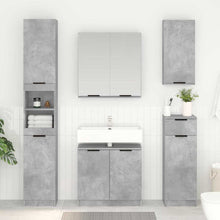 Badkamer Kast Beton Grijs 64,5 x 33,5 x 59 cm Bewerkt hout