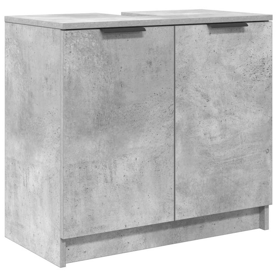 Badkamer Kast Beton Grijs 64,5 x 33,5 x 59 cm Bewerkt hout