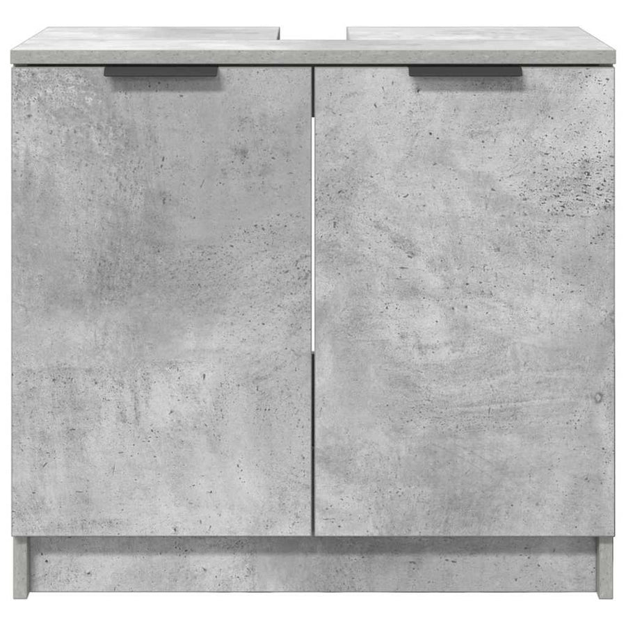 Badkamer Kast Beton Grijs 64,5 x 33,5 x 59 cm Bewerkt hout