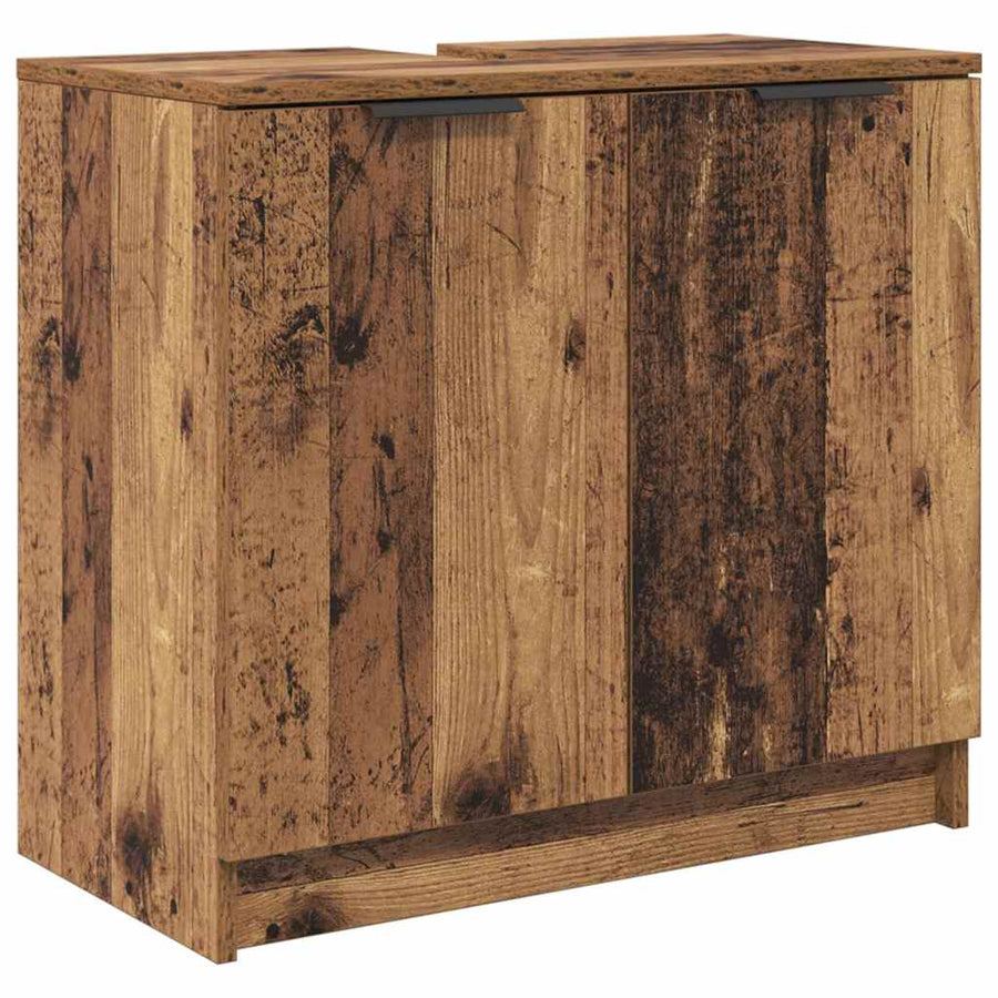 Badkamer Kast Oud Hout 64,5 x 33,5 x 59 cm Bewerkt hout