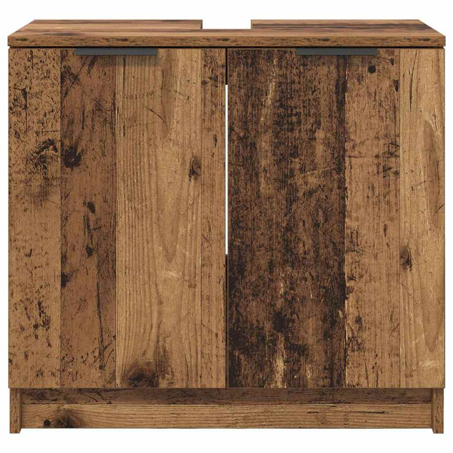 Badkamer Kast Oud Hout 64,5 x 33,5 x 59 cm Bewerkt hout