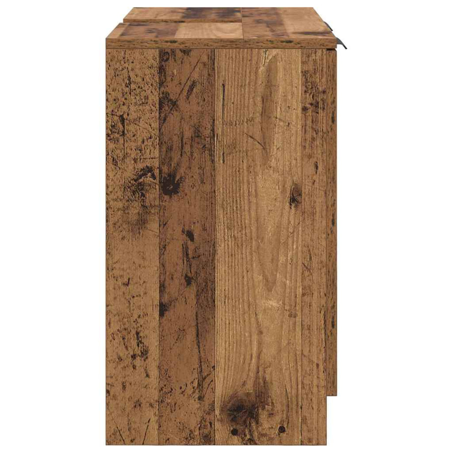 Badkamer Kast Oud Hout 64,5 x 33,5 x 59 cm Bewerkt hout