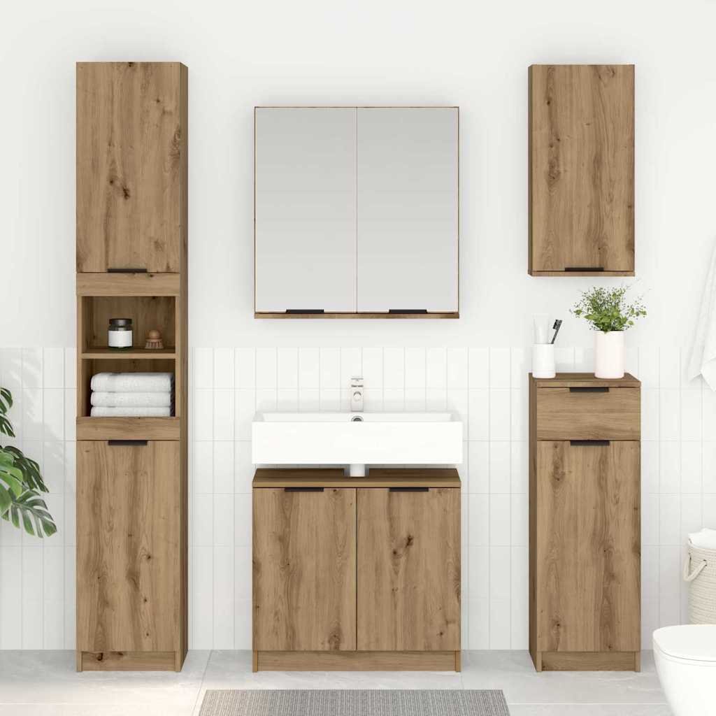 Badkamer Kast Artisan Eiken 64,5 x 33,5 x 59 cm Bewerkt hout