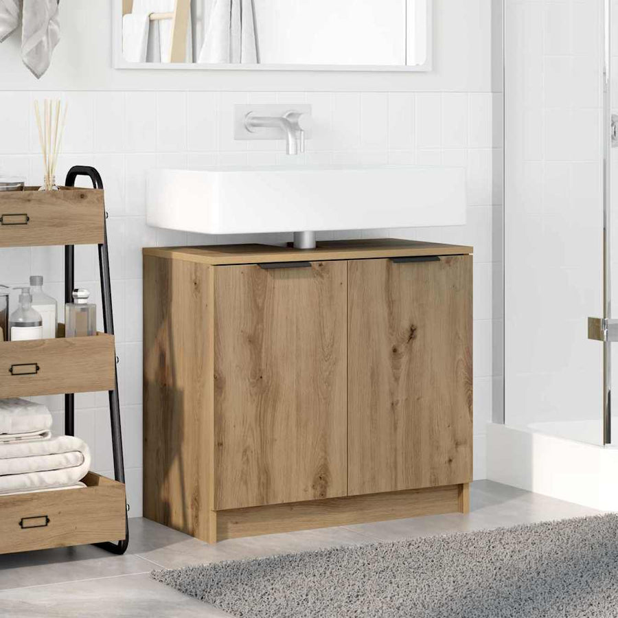 Badkamer Kast Artisan Eiken 64,5 x 33,5 x 59 cm Bewerkt hout
