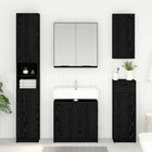 Bathroom Cabinet Black Oak 64.5 x 33.5 x 59 cm Engineered Wood