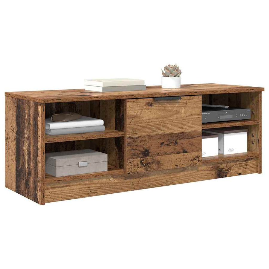 TV-kast Oud Hout 102 x 35 x 36,5 cm Bewerkt hout
