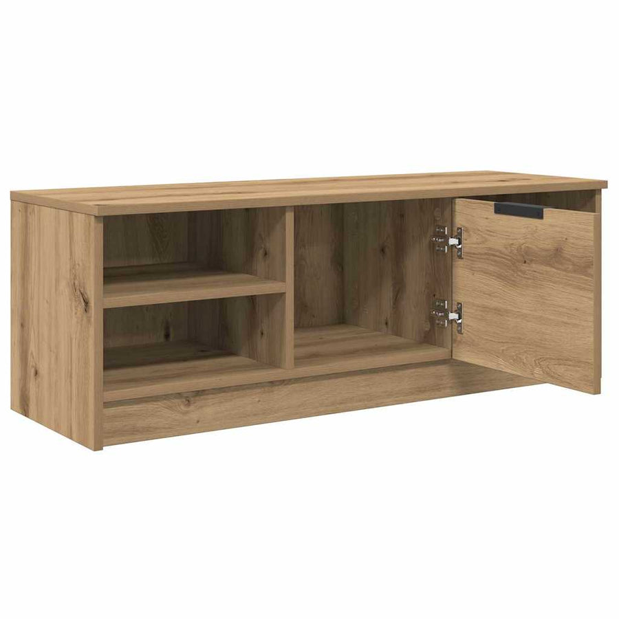TV-kast Artisan Eiken 102 x 35 x 36,5 cm Bewerkt hout