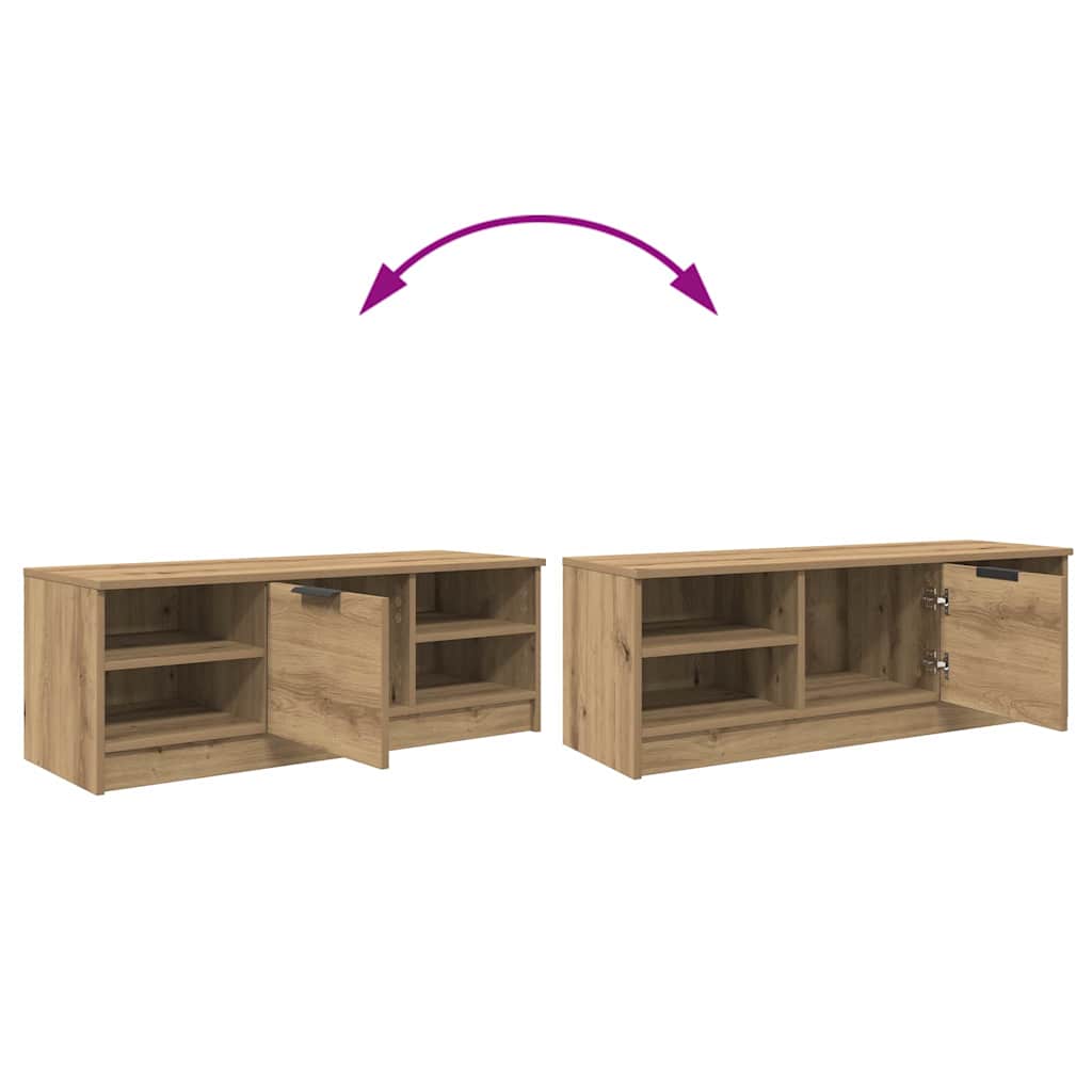 TV-kast Artisan Eiken 102 x 35 x 36,5 cm Bewerkt hout