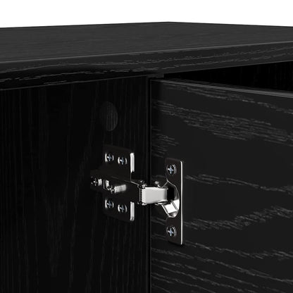 TV-kast Zwart Eiken 102 x 35 x 36,5 cm Bewerkt hout