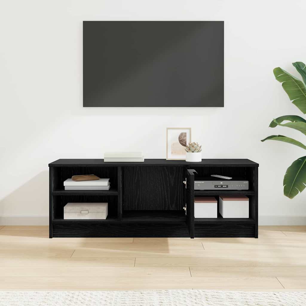 TV-kast Zwart Eiken 102 x 35 x 36,5 cm Bewerkt hout