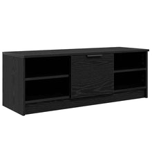 TV-kast Zwart Eiken 102 x 35 x 36,5 cm Bewerkt hout